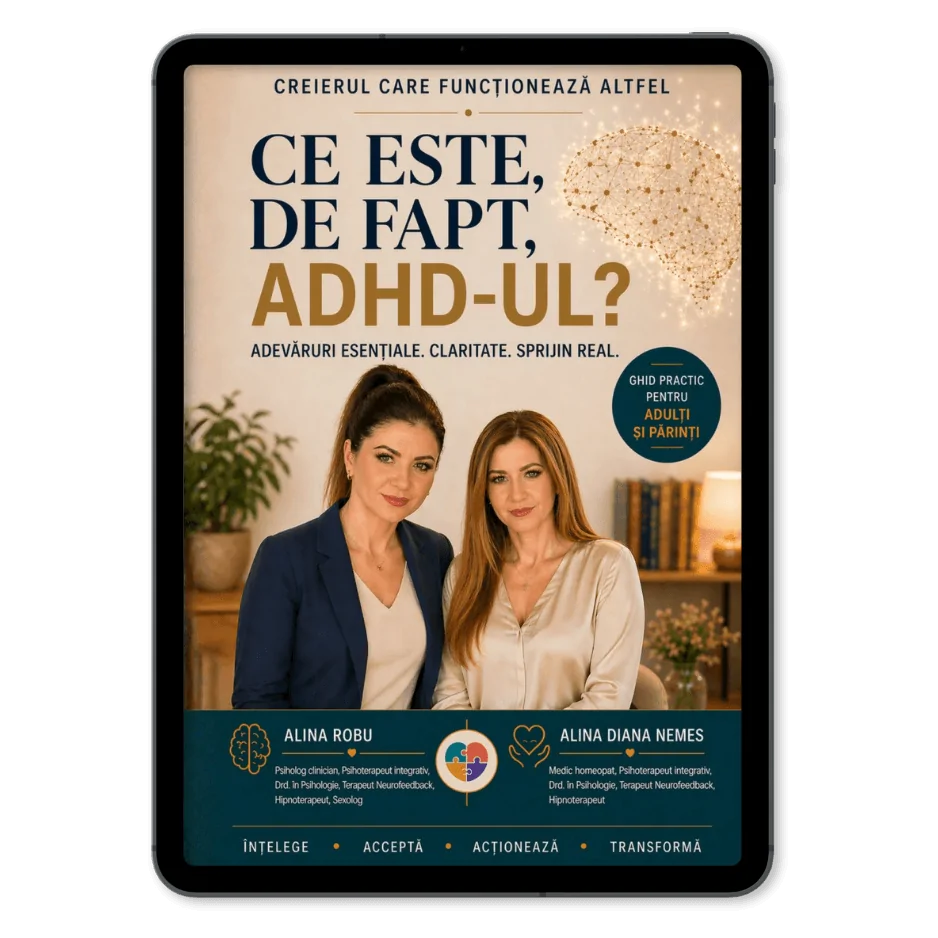 Cartea despre ADHD scrisă de fondatoarele Institutului BrainMap
